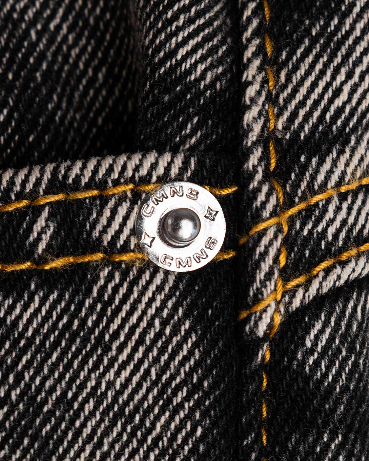 Commons Star Washed Denim Short Charcoal